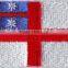 2016 beautiful country flag logos 100% embroidery Iron on patches for garment