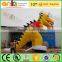 Creative products imported from China large cartoon model type inflatable 3D cartoon green dinosaur model for sale