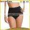 Pure black and white fitness panty women body sculpting high hip thong underwear
