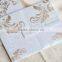 Luxury premium grade metallic cardboard wedding invitation