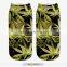 Fashion Metal Designs High Quality 3d Digital Full Print Colorful Ankle Socks Sports Unisex Custom Hot Sale Stretch Spandex