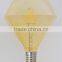 360 degree diamond appearance amber LED filament bulb decorative light-bulbs in amber