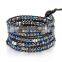 Trendy Bohemia Leather Beaded Bracelets,multi Wrap Leather Friendship Bracelet