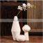 white bisque matte ceramic chinese decorative flower vase for home centerpiece                        
                                                Quality Choice