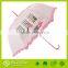 New Design Gradient Pink Lace Edge Wedding Stick Umbrella