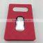 pu and stainless steel push card holder