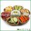 Beautiful bamboo flower shape serving tray