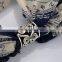 vintage antique silver metal alloy crystal owl shape scarf ring