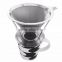 Pour Over Coffee Cone Stainless Steel Coffee Filter Brewer with Pour Over Coffee Stand Coffee Dripper
