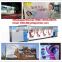 High Resolution 3.2m width Inkjet UV LED Hybrid Printers for 3D Flex Banner/Acrylic/lenticular with Roll Option and Flat Option