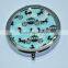 custom promotion round metal compact mirror for handbag