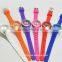 custom fancy girl quartz alloy case colorful silicone watch