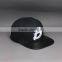 LEATHER BRIM SNAPBACK CAP