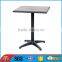 Aluminum ps wood table