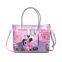 Trendy Ladies Printed Shoulder Bags Leather Handbags With Printing Pattern