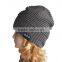 100% Acrylic Winter Beanie/Hat with Printed Logos, Weighs 60 to 75g