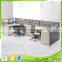 HT-PW04 Modular Office Furniture Staff Use Aluminium Partition Glass Cubicle Workstation