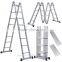 Light Weight Multi-Purpose 12' Aluminum Ladder - 300 LB Capacity