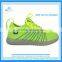 Flyknit +PU material led light shoes for men and women chirldren cheap price own-designed