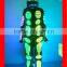 Customize led robots,Full color change programmable robot led traje,OEM light up robot costumes for sale with helmet