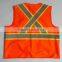 fullsafe chile style orange red reflective vest FS2203