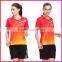 Wholesale 100% Polyester Custom Badminton Sport Polo Shirt