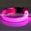 18-28cm Pet Dog Collar LED Nylon Light-up Flashing Leash Glow for Dogs