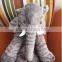 Creative Lovely Cartoon Style Grey Elephant Modeling Plush Toy Doll Baby's Sleeping Pillow Cushion