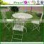 Cheap Price Antique White Round Outdoor Table For Garden Patio J29M TS05 X11 PL08-5057