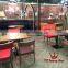 Half round and long Commercial furniture restaurant leather booth YK70200