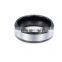 custom design stainless steel simple crystal hippie ring