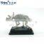 polyresin realistic prehistoric velociraptor skull fossil statue
