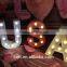 Frees tanding White LED Light Up Letters, 9" Marquee Letters