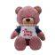 China design oem multifunctional beautiful purple color plush teddy bear toy