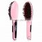 Hot Selling Professional Brush Hair Straightener Comb LCD Display Electric Straightening Irons Straight Hair Brush Straightener