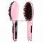 cheapest beauty star NASV hair brush original hair straightening comb digital electric hair straightener brush with lcd display