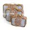 Travel Luggage Organizer - Assorted 3PC Set - Leopard Print