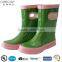 2014 popular handmade multicolor kids rubber rain boots