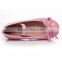 Wholesale OEM Children Girls Elegant Design Flat Dress Shoes with Bow