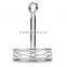 Metal wire style chrome plated condiment rack, condiment stand