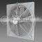 Minimal noise wall mounted exhaust fan with anti-insects shutter