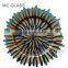 Wholesale New Wedding and Events Decoration Gold Silver Sun Flower Glass Charger Plate