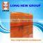 Orange PVC bag with zipper