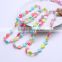 Wholesale Newest Fashion Candy Color Pendant Necklace Bracelet Set Girls Child Dress Jewelry Acrylic Beads Necklace