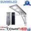 All In One Integrated Solar Led Street Light With Solar Panel 20w 30w 40w 50w 60w IES