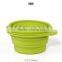 Foldable Silicone Bowl For Camping Storage Bowl With Lid
