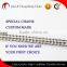 China suppler nonstandard short pitch conveyor chains with O attachments and extended pins like candlestick