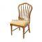 Top Quality Antique White Louis Style Home Furniture Dining Rustic Chair With Straw Seat