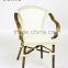 2016 new design outdoor Rattan chair wiht aluminium frame dining chair for sale