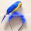 2016new coming animal style blue parrot christmas party headband